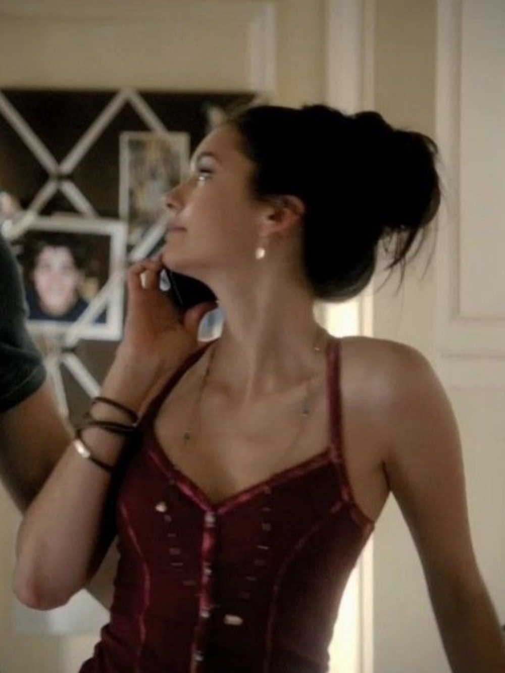 ASO Elena Gilbert Lily Henley Tank Top
